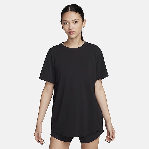 Black nike gym top womens hot sale